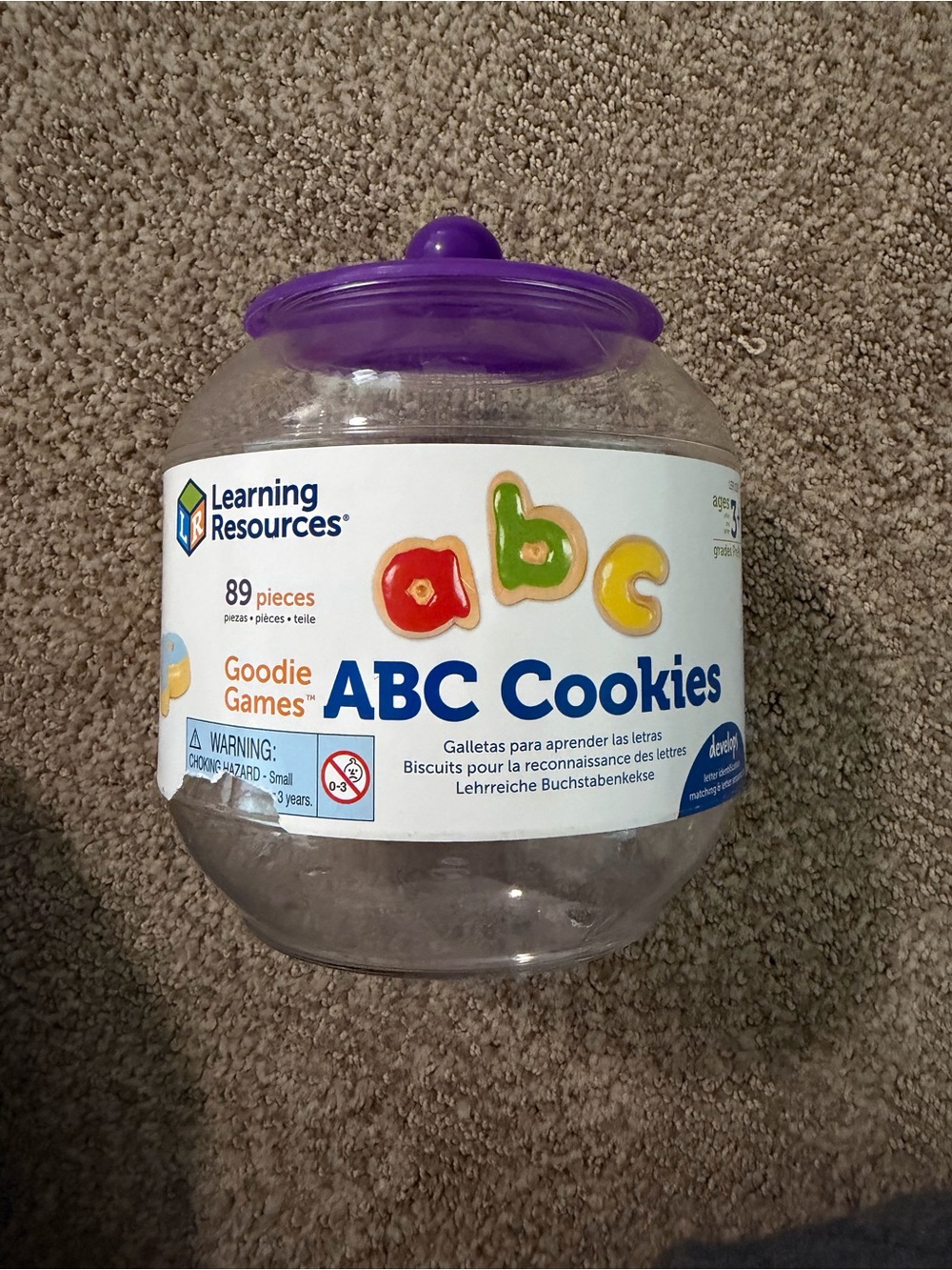 ABC Cookies Educational Play Set - Purple Lid
